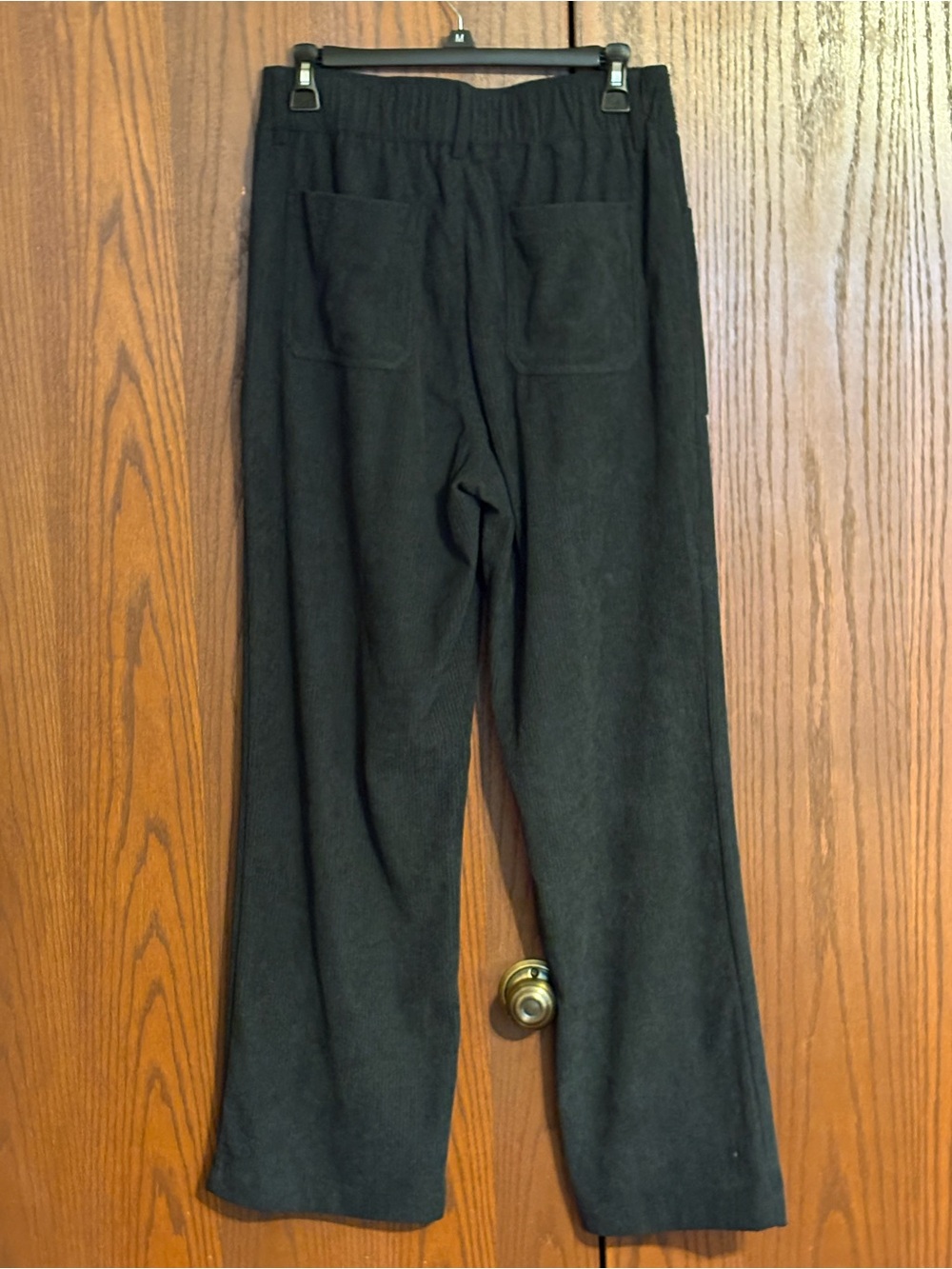 HALARA Women's Wide-Leg Corduroy Pants in Black size M - Picture 3 of 4